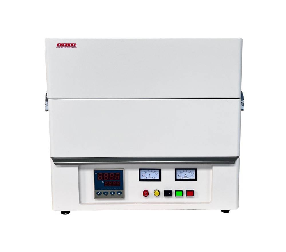 Tube furnace with quartz tube detail 1