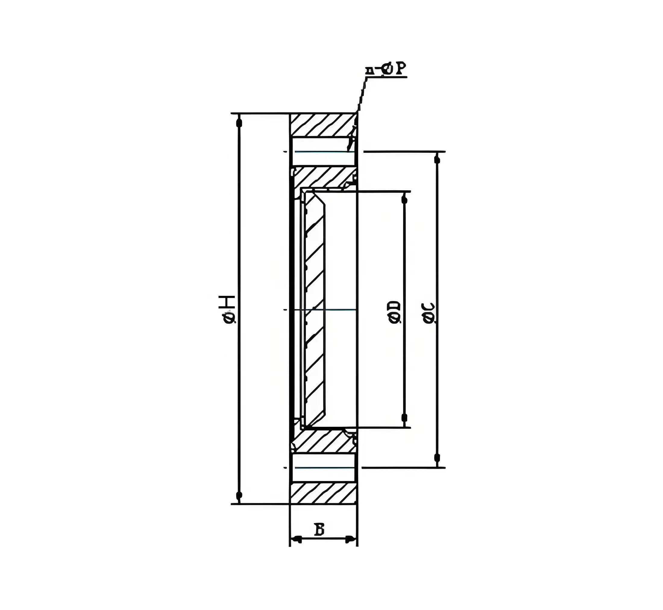 CF viewing window flange dimensions