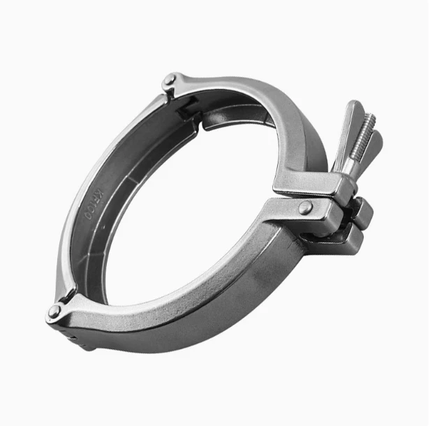 Assembled three-section clamp