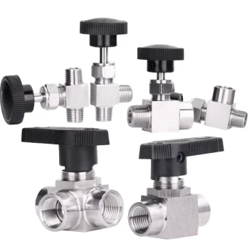 304 316 Stainless Steel High Vacuum Ball Stop Valve for Vacuum Systems