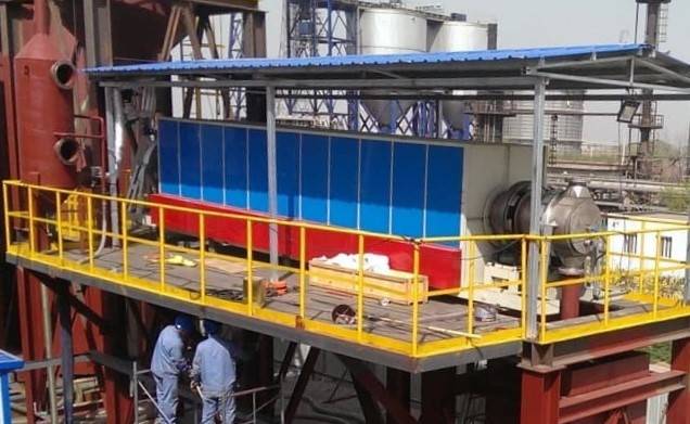 Activated carbon regeneration site
