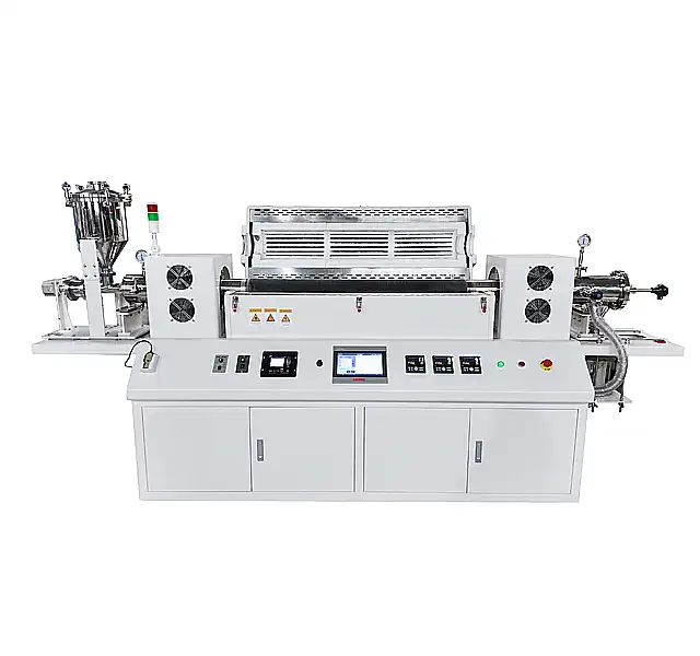 Parte anteriore del forno a tubo rotante