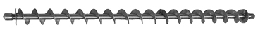 Stainless steel auger for material feeding