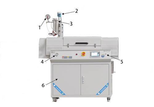 laboratory vacuum tilt rotary tube furance detail
