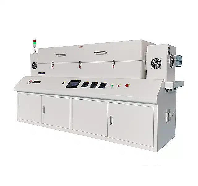 Rotary tube furnace side