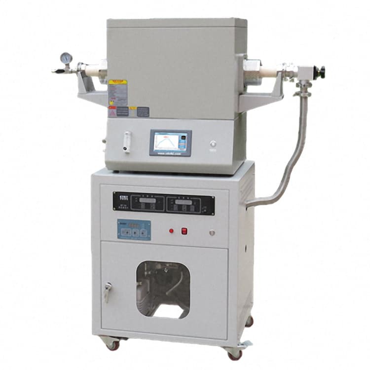 1600C CVD furnace with turbo vacuum pump station