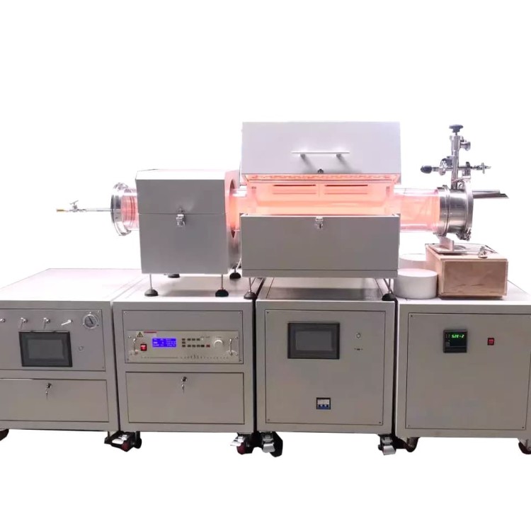 Split PECVD system featuring a large diameter tube