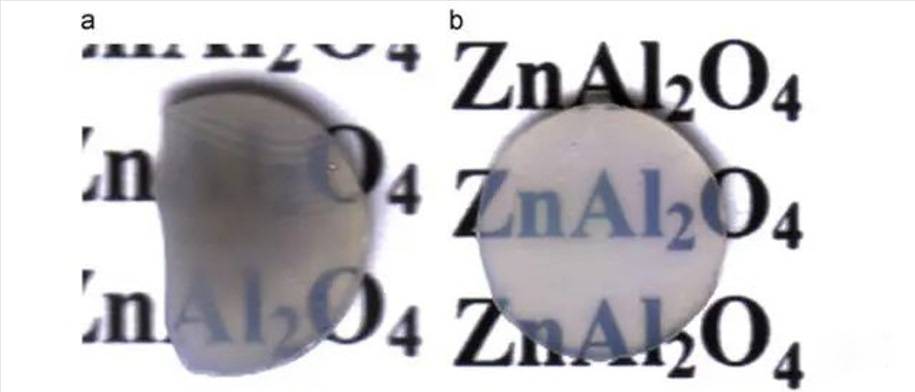 Example: Transparent ceramics sintered by SPS technology